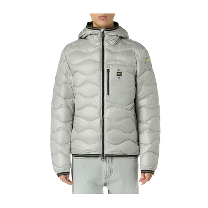 Blauer Piumino Wave Uomo Impermeabile Grigio