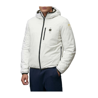 Blauer Piumino Uomo neoprene con taschino Derry Bianco