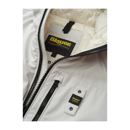 Blauer Piumino Uomo neoprene con taschino Derry Bianco