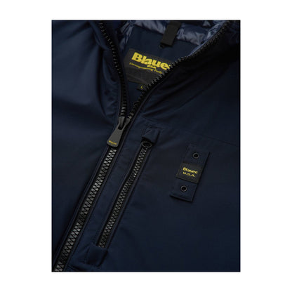 Blauer Piumino Uomo neoprene con taschino Derry Blu