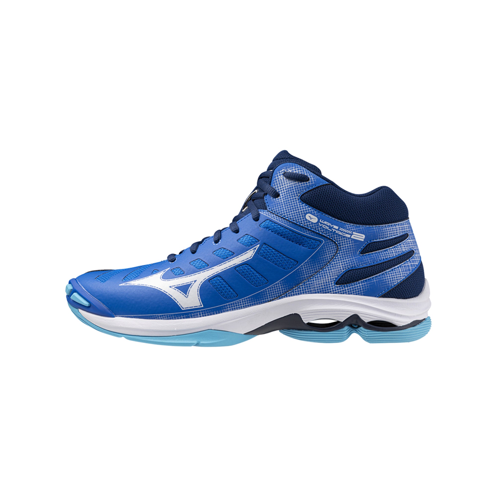 Mizuno Scarpe Uomo da Pallavolo Wave Voltage 2 Mid Blu