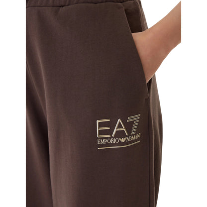 Pantaloni sportivi Donna con coulisse Marrone dettaglio logo