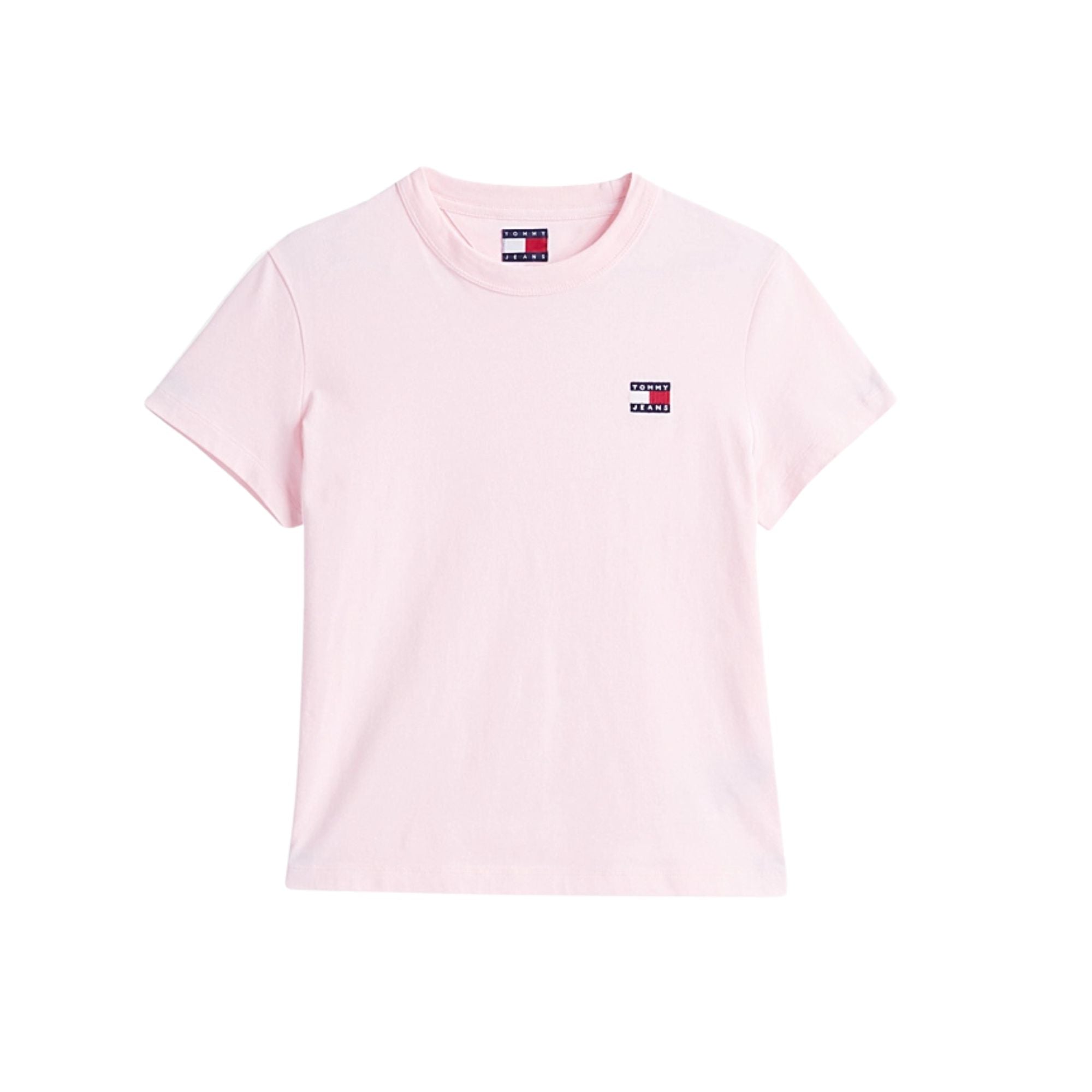 T-shirt Donna a costine, con bandiera iconica frontale