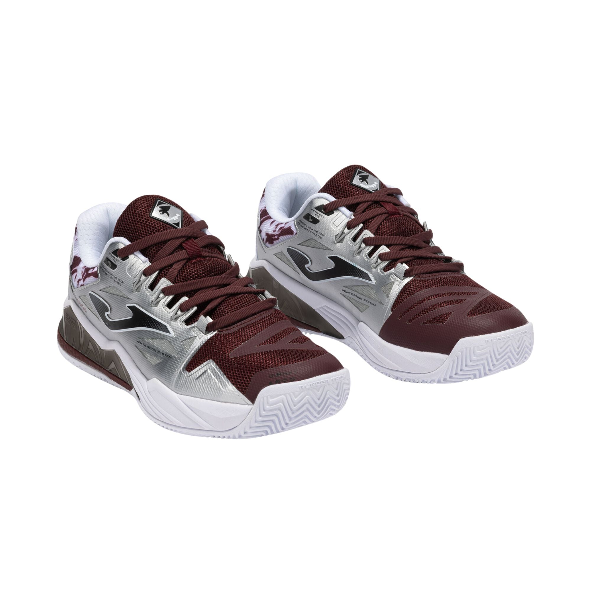 Scarpa Uomo Spin Men 25 Argento/Bordeaux, con tomaia in mesh