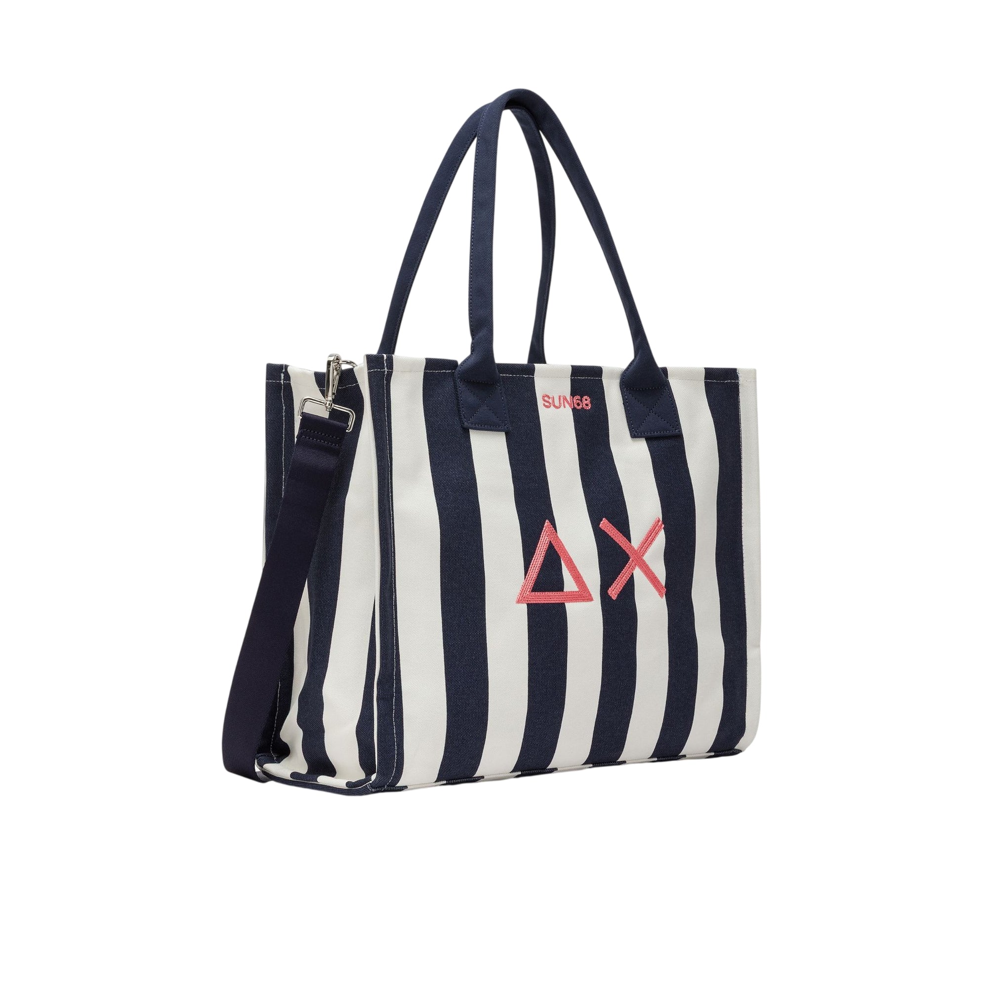 Borsa Donna Cali a righe Blu/Bianco