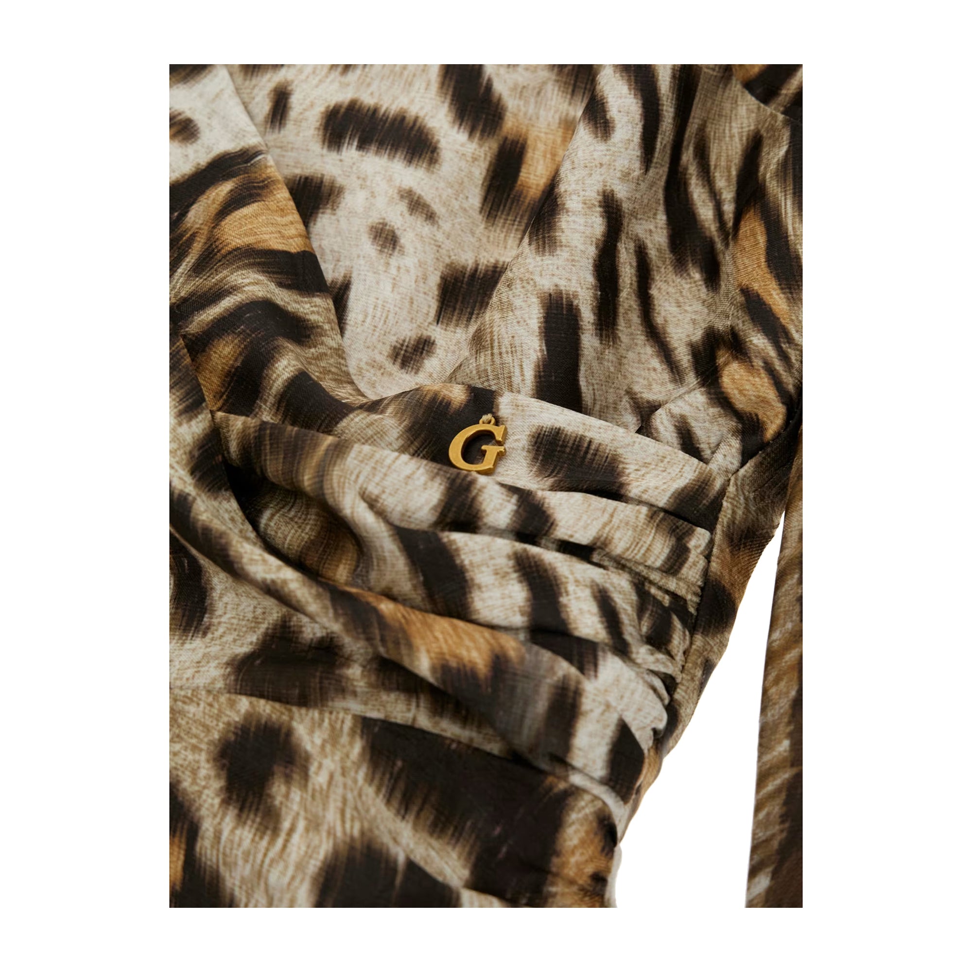 Guess Abito Mini Donna motivo animalier