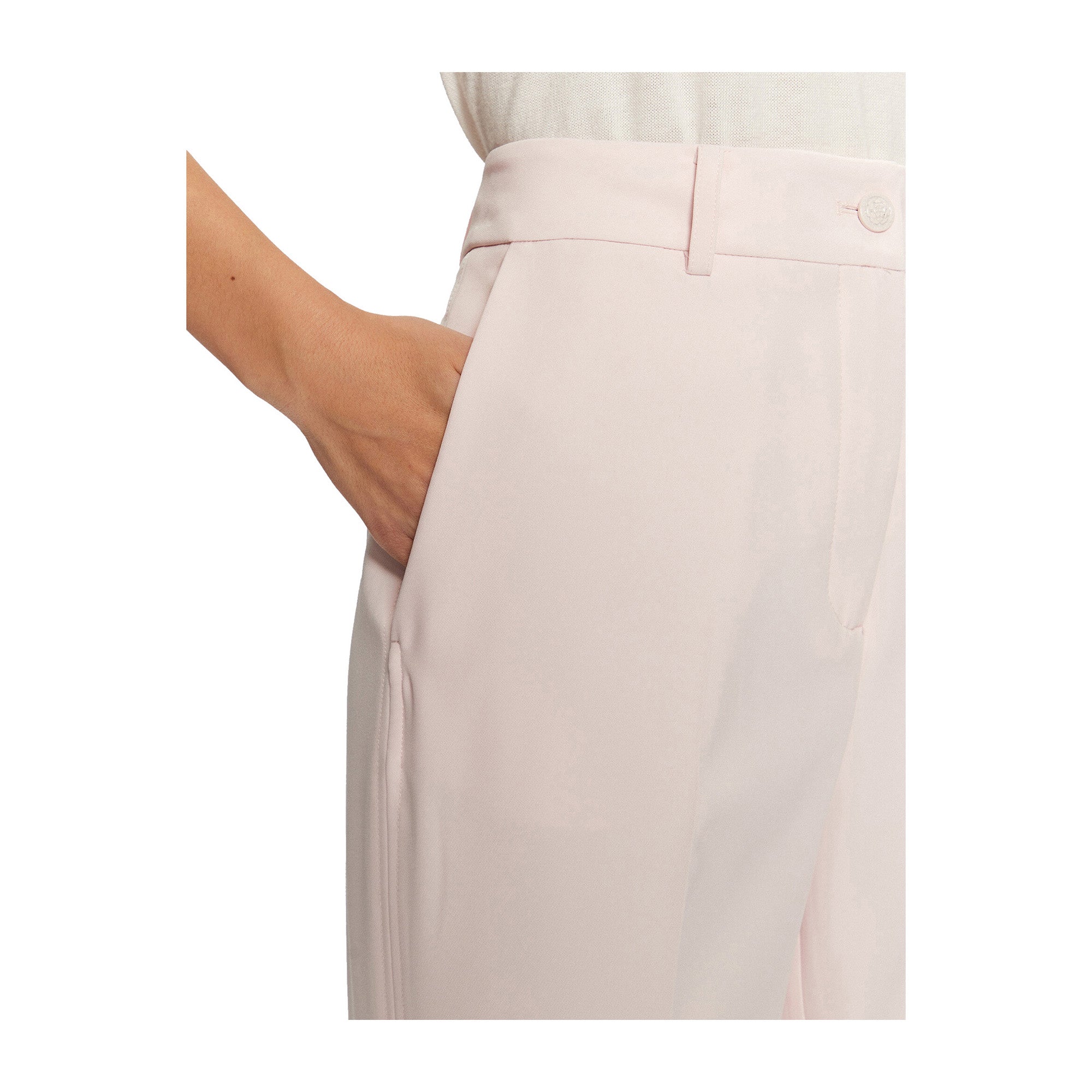 Guess Pantaloni Donna a gamba larga Rosa