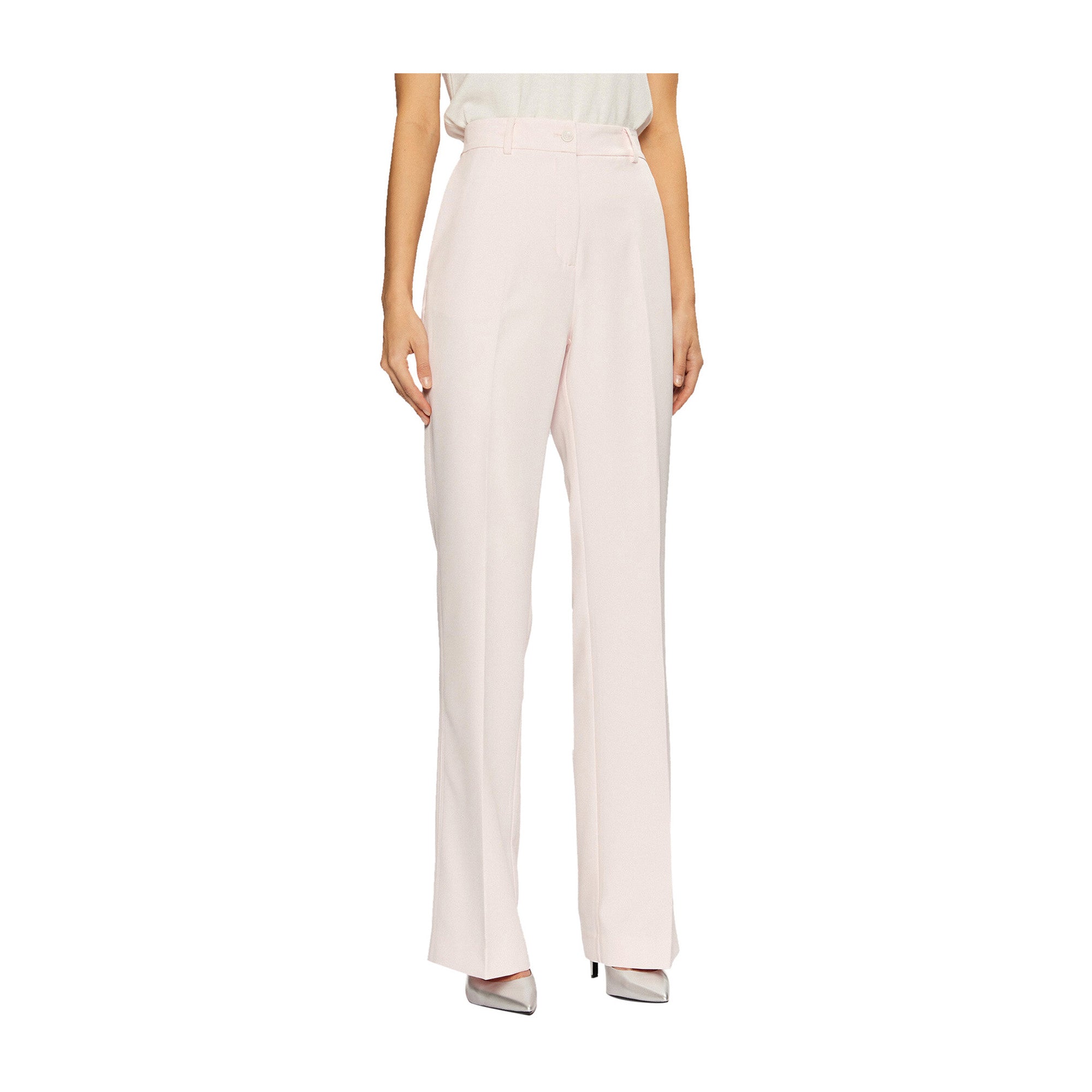 Guess Pantaloni Donna a gamba larga Rosa