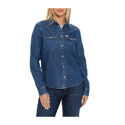 Camicia Donna GUESS in Denim Classic Fit