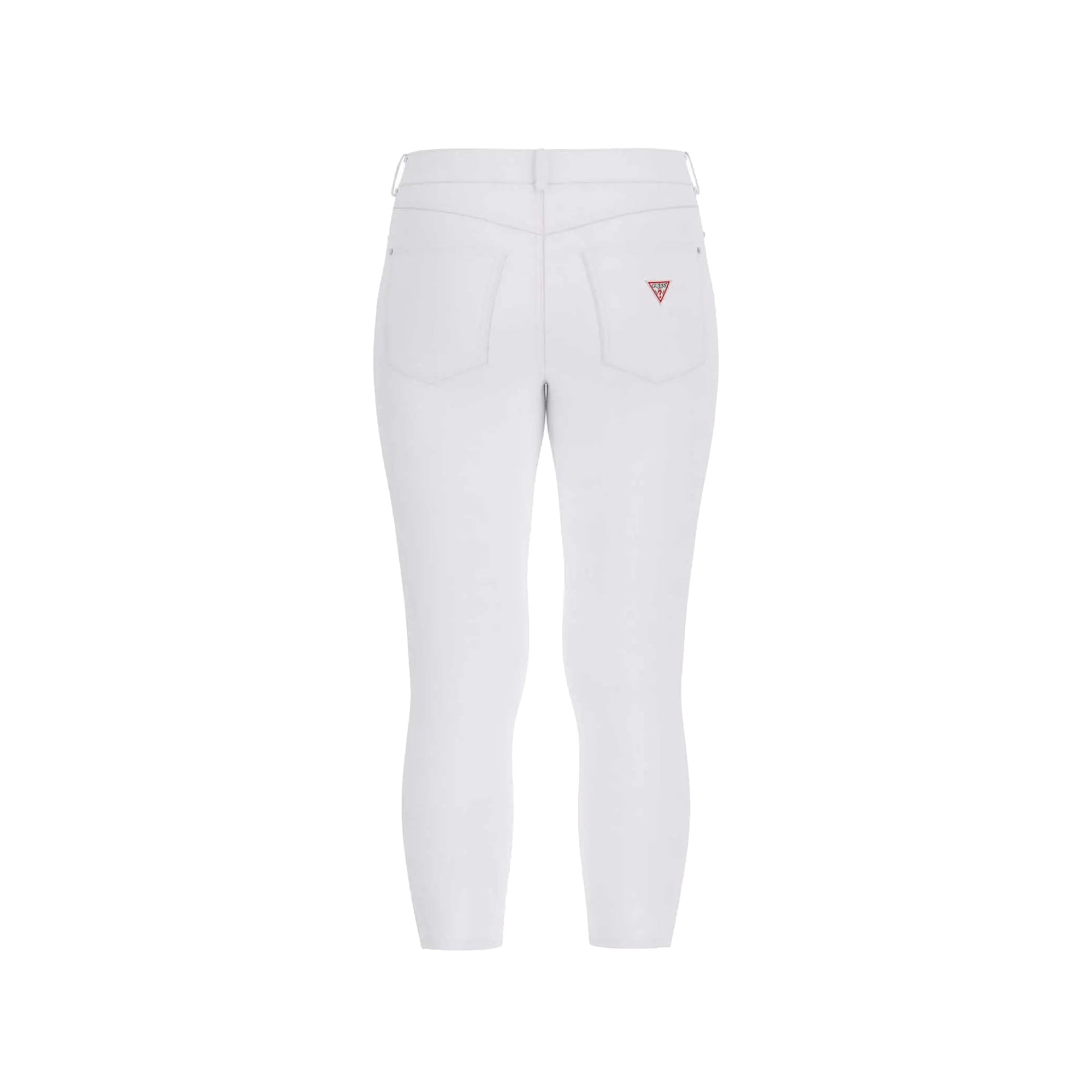 Guess Pantaloni Donna Capri Bianco con foulard