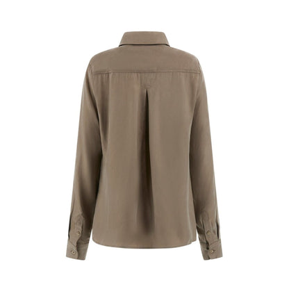Camicia Donna con due taschine sul petto e colletto classico