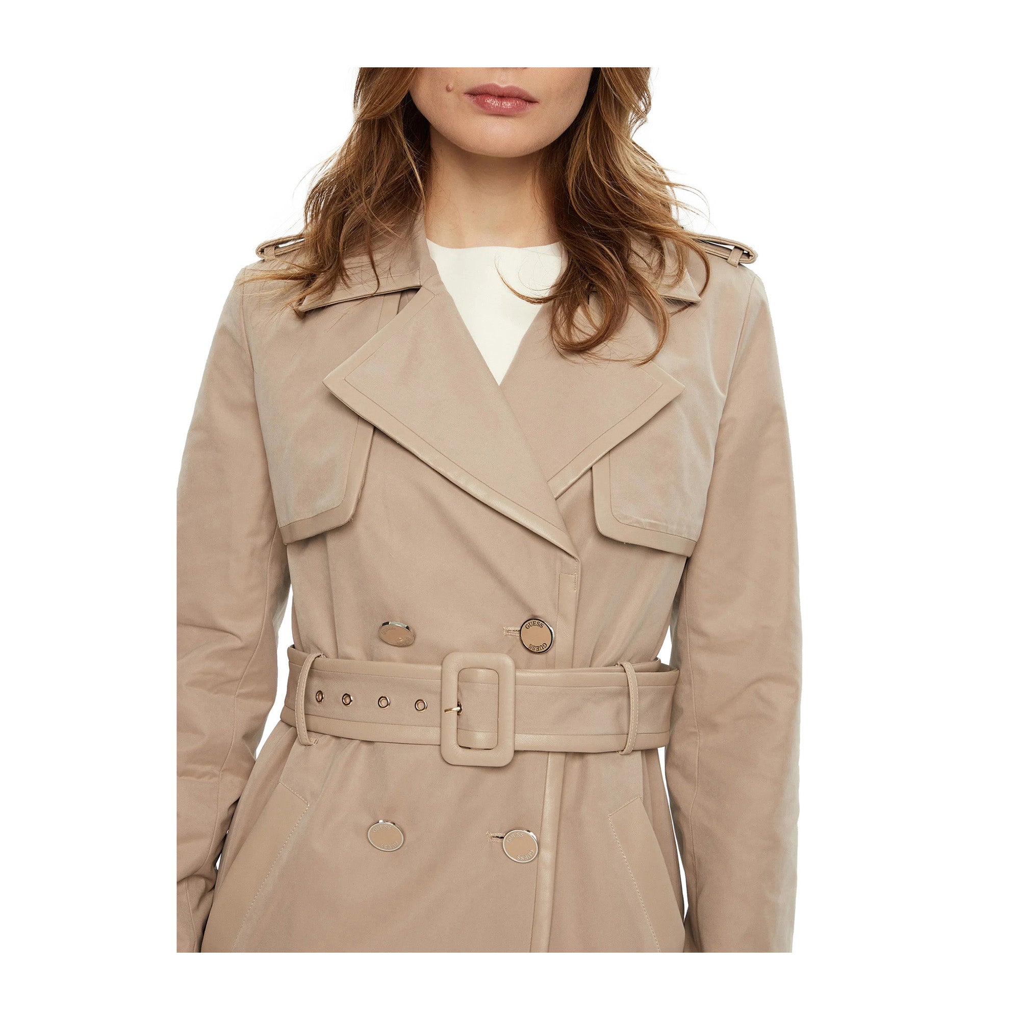 Guess Trench sartoriale Donna Beige