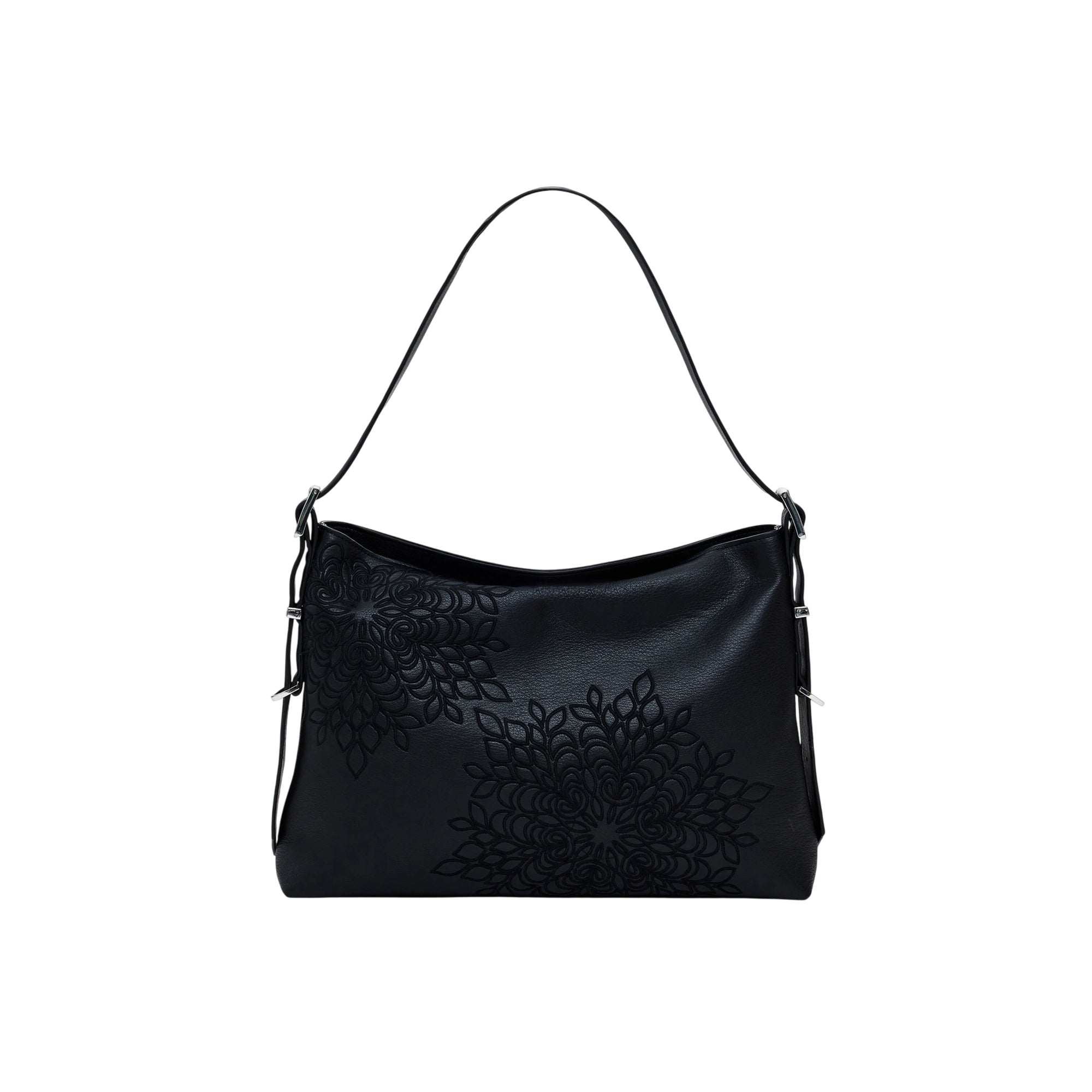 Borsa Donna a spalla, con chiusura zip e portachiavi