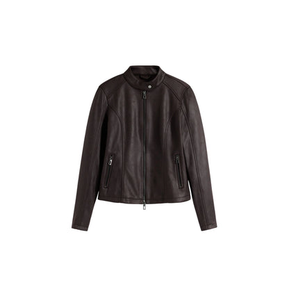 Giacca Donna Marrone, con chiusura zip