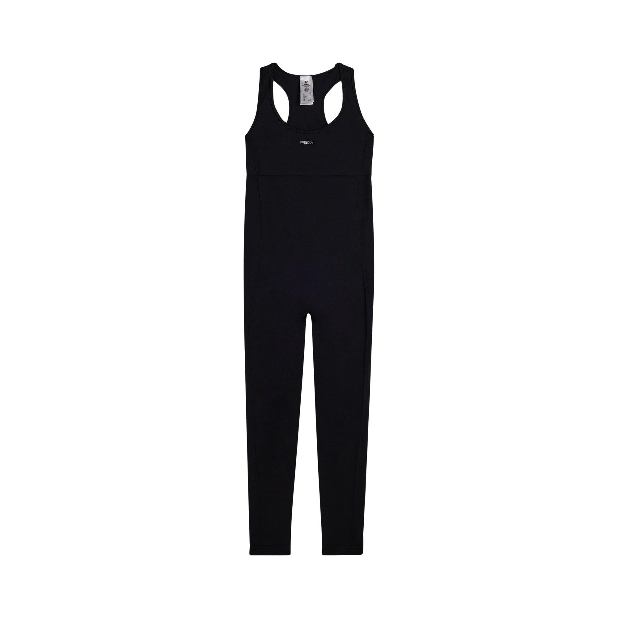 Tuta jumpsuit seamless Donna con schiena scoperta nera