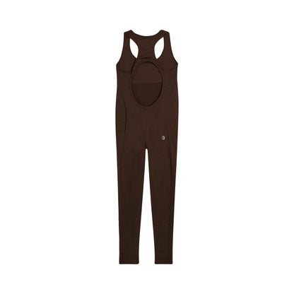 Tuta jumpsuit seamless Donna con schiena scoperta retro