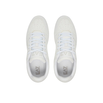 Sneakers Uomo con tomaia in ecopelle Bianca e punta tonda traforata