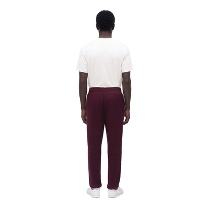 Pantalone Uomo in tessuto felpato bordeaux modello retro