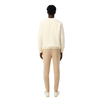 Pantalone Uomo sportivo con Beige a tinta unita, in morbido cotone