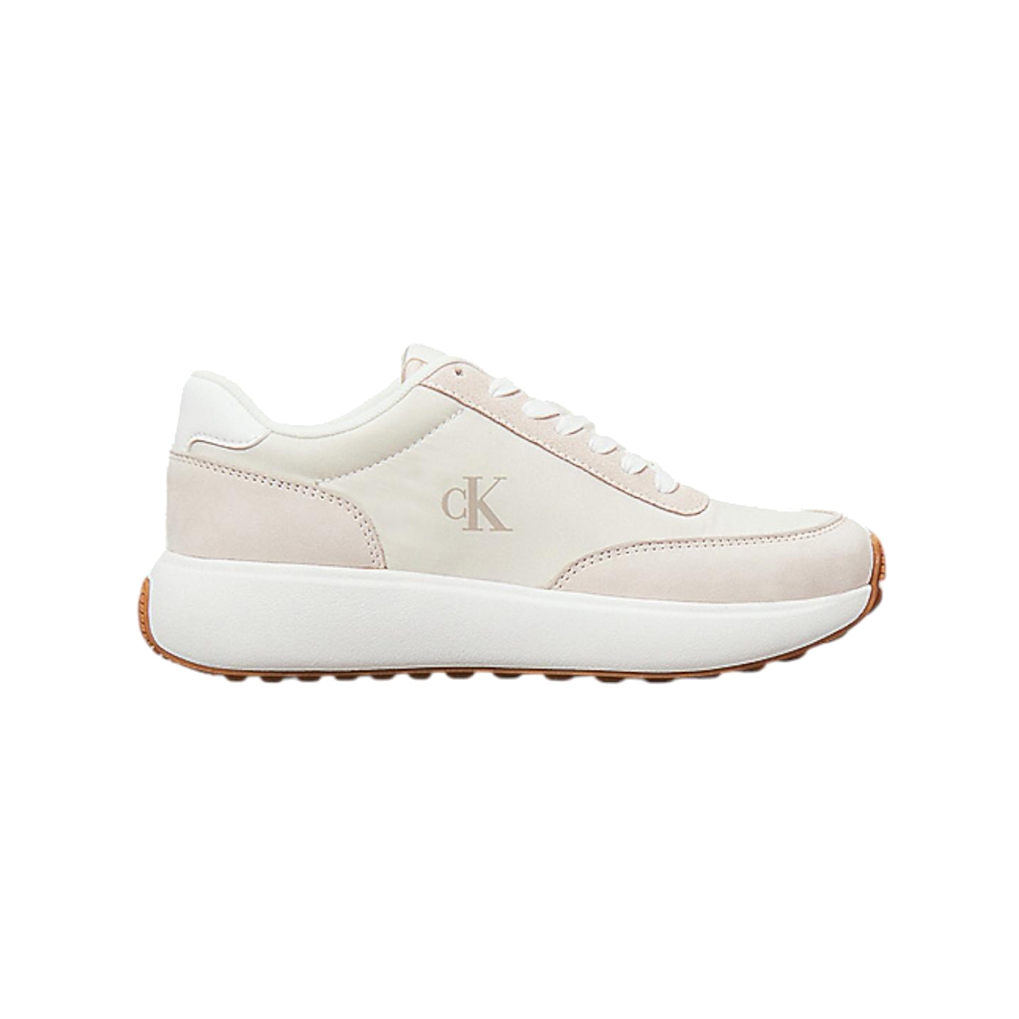 Sneakers Donna Athleisure, con tomaia in pelle e logo laterale stampato
