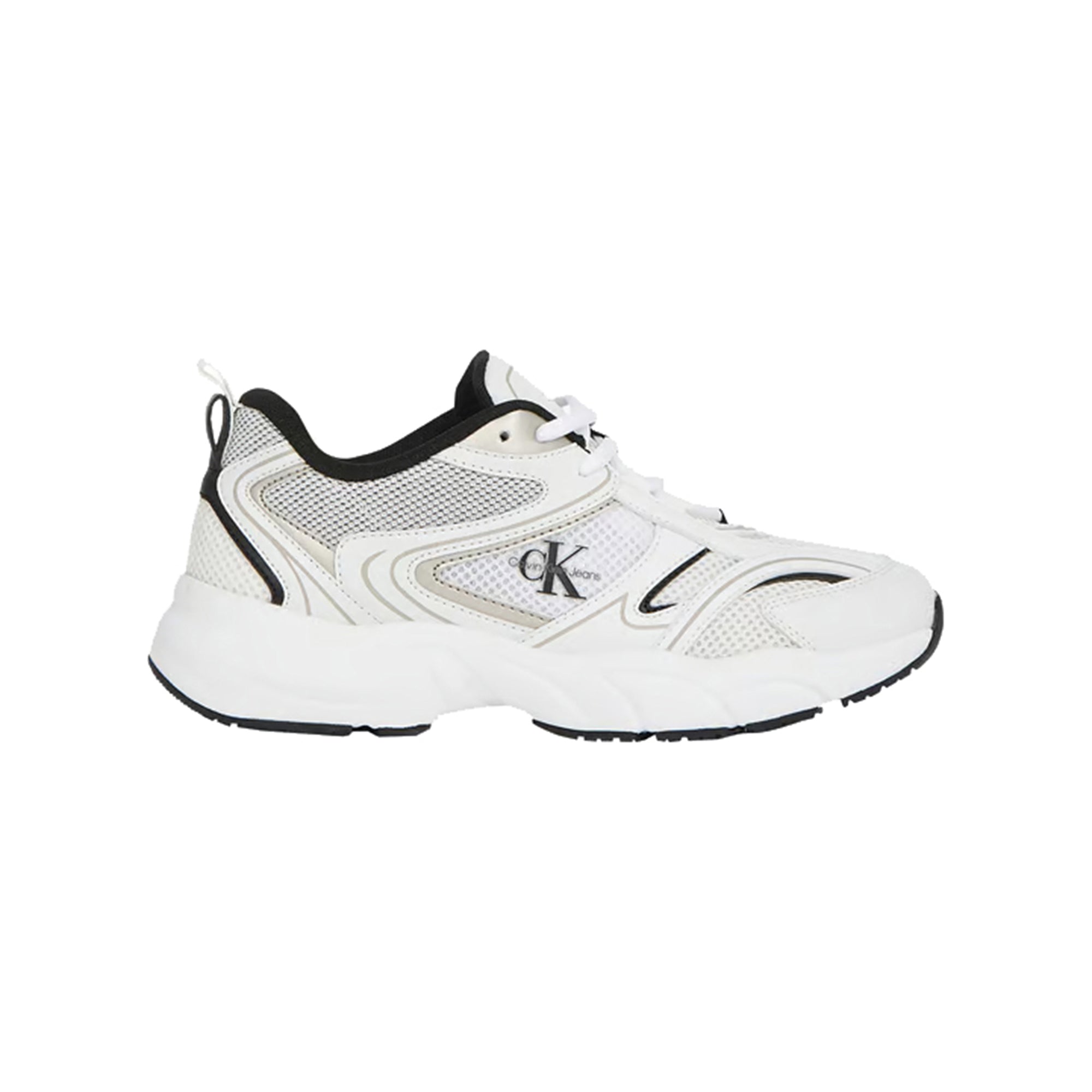 Sneakers Donna in ecopelle a punta tonda Bianco