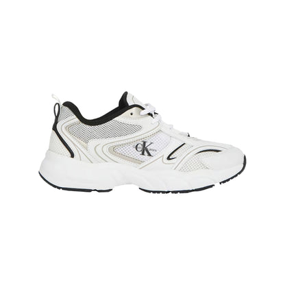 Sneakers Donna in ecopelle a punta tonda Bianco