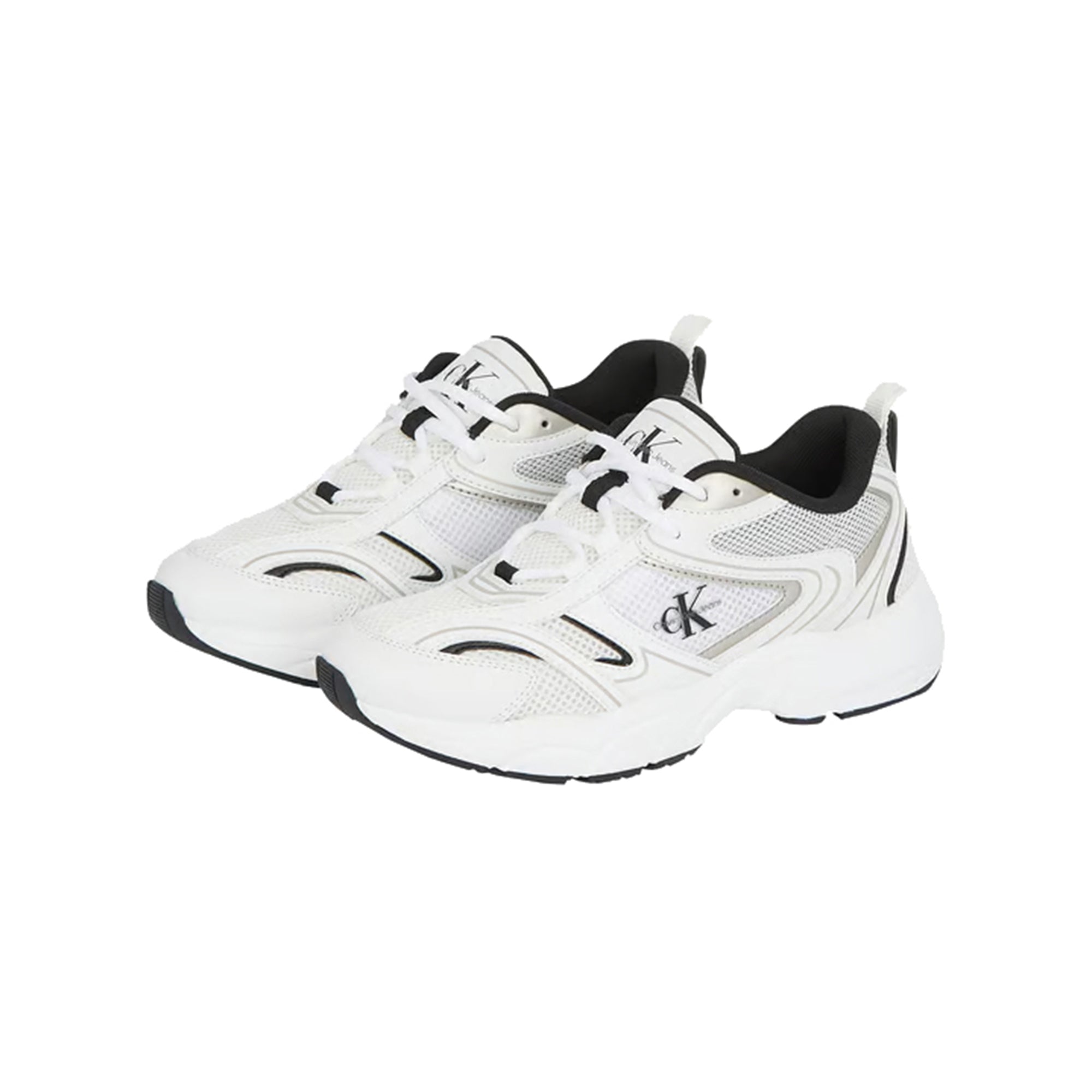 Sneakers Donna in ecopelle a punta tonda Bianco