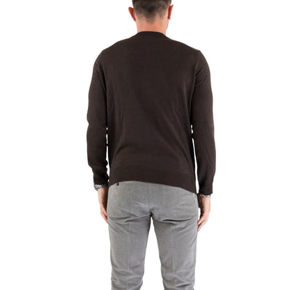Maglioncino in misto lana Uomo marrone retro