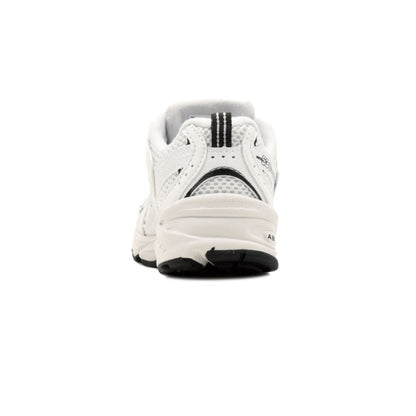 Sneakers Junior 530 Bianco/Nera, con lacci e suola in gomma