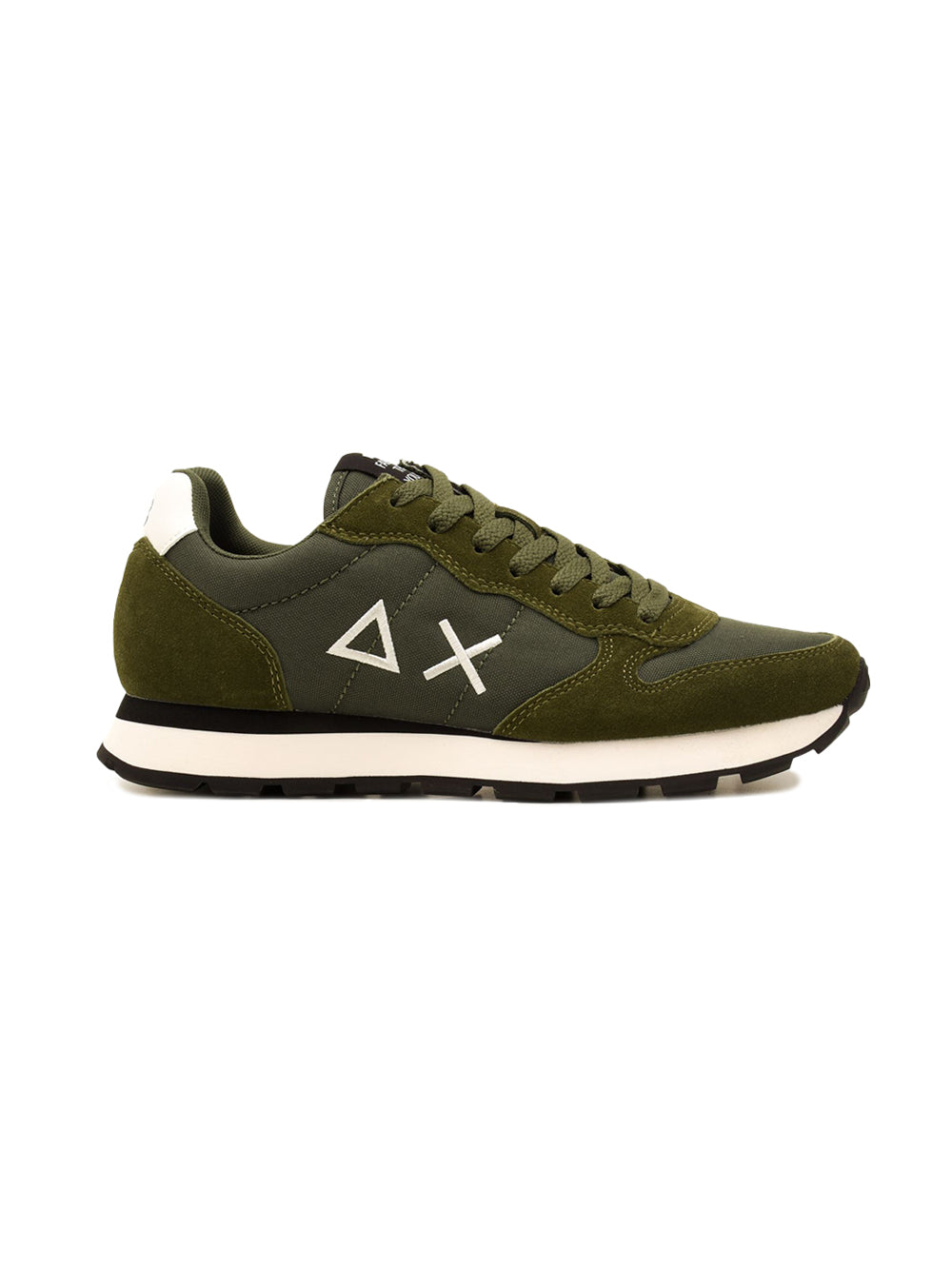 Sneaker Uomo Big Tom Solid, con tomaia Verde in misto pelle