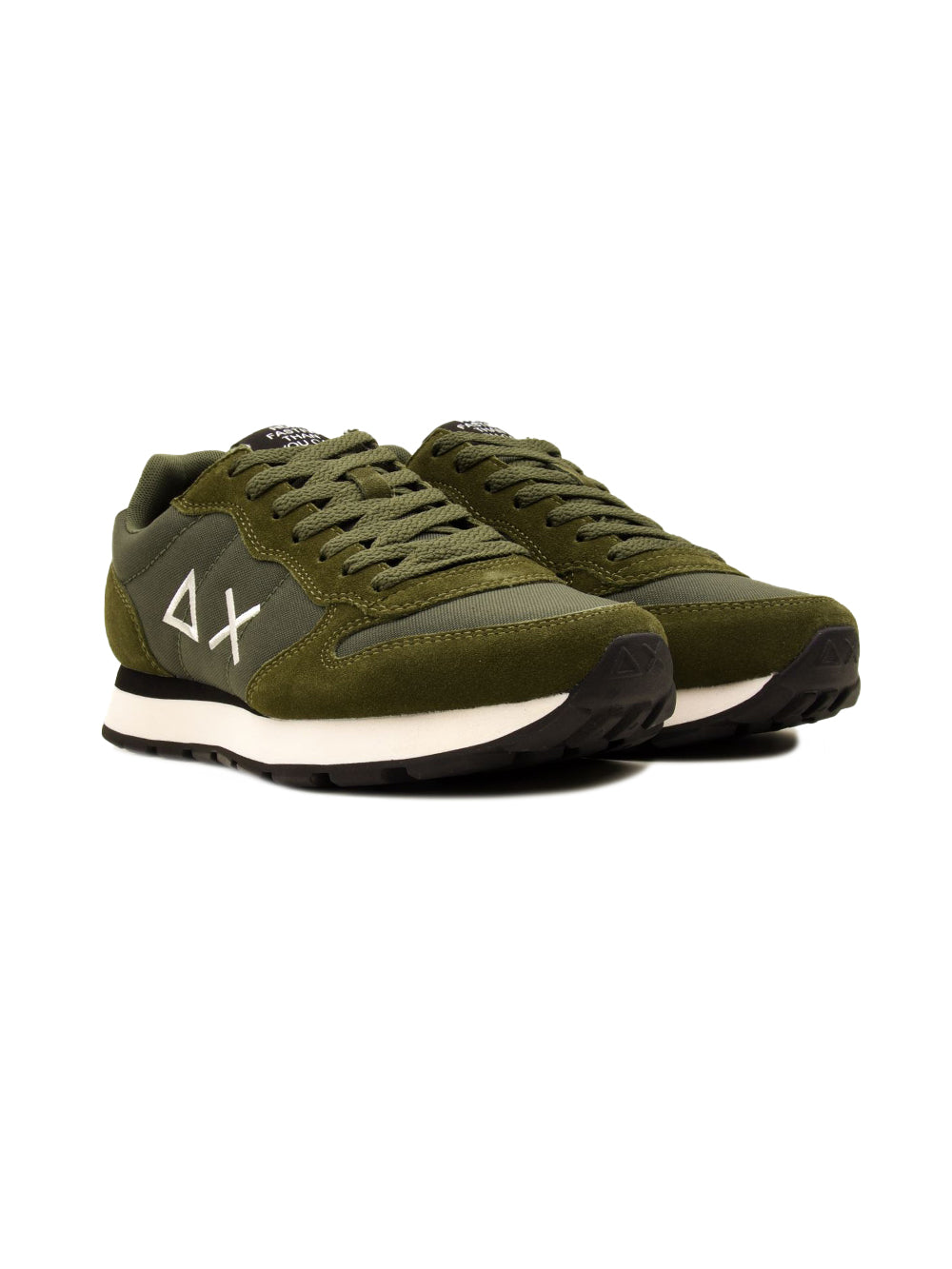 Sneaker Uomo Big Tom Solid, con tomaia Verde in misto pelle