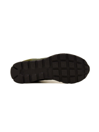 Sneaker Uomo Big Tom Solid, con tomaia Verde in misto pelle
