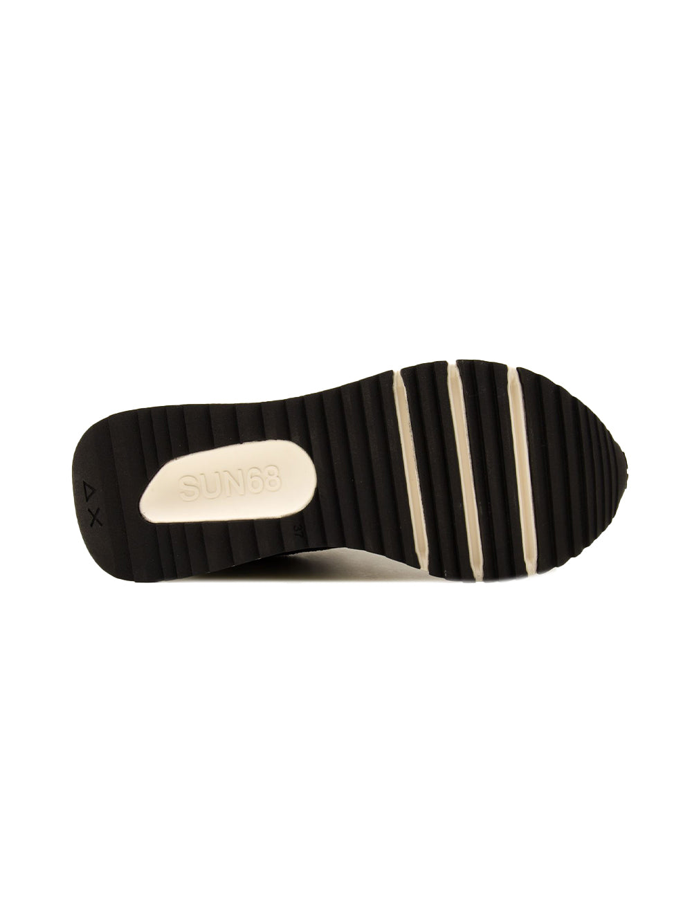 Sneaker Donna Big Ally Glitter Nera, con inserto animalier e suola in gomma