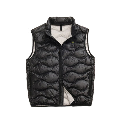 Gilet Uomo Dabby ondulato Nero