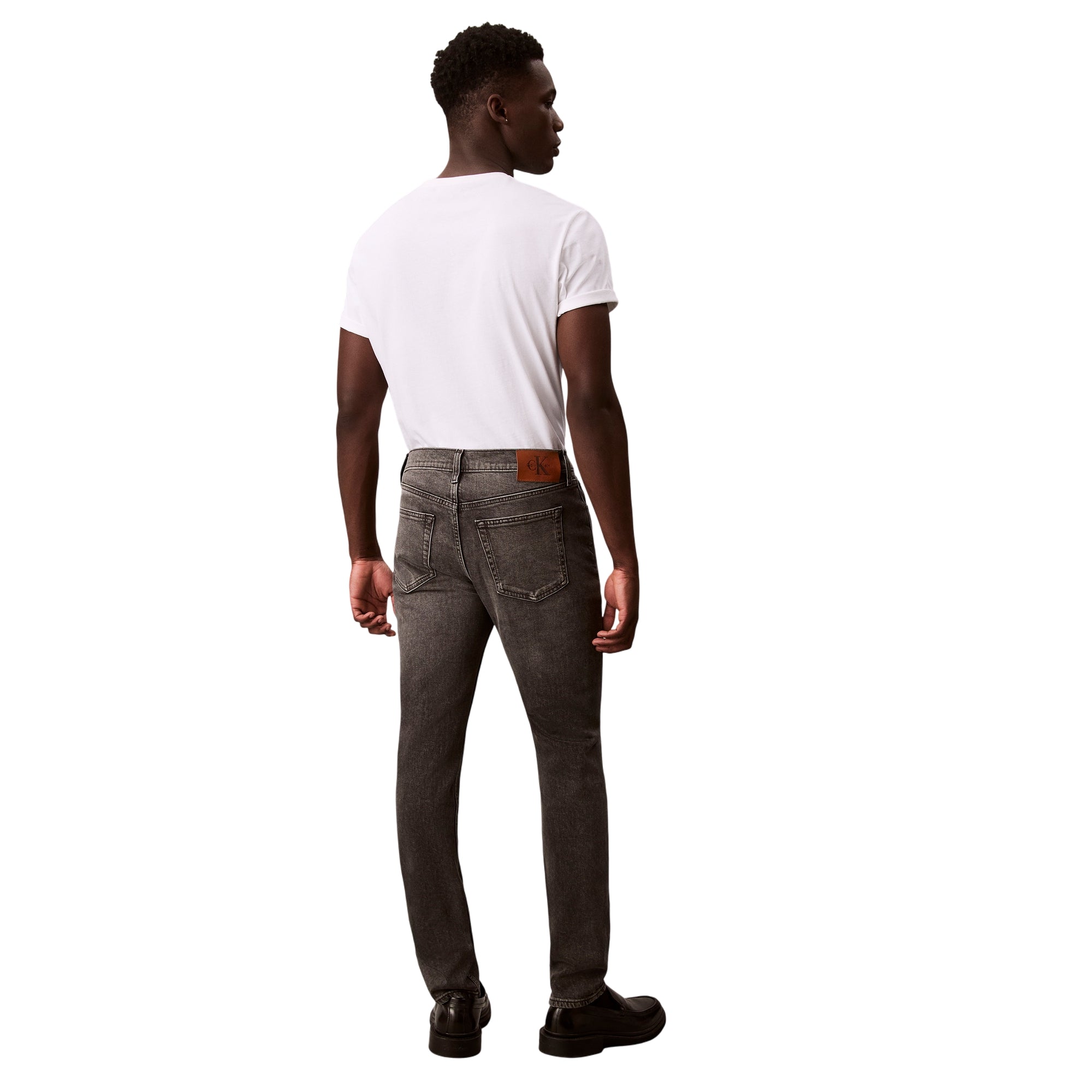 Jeans Uomo slim taper fit modello retro