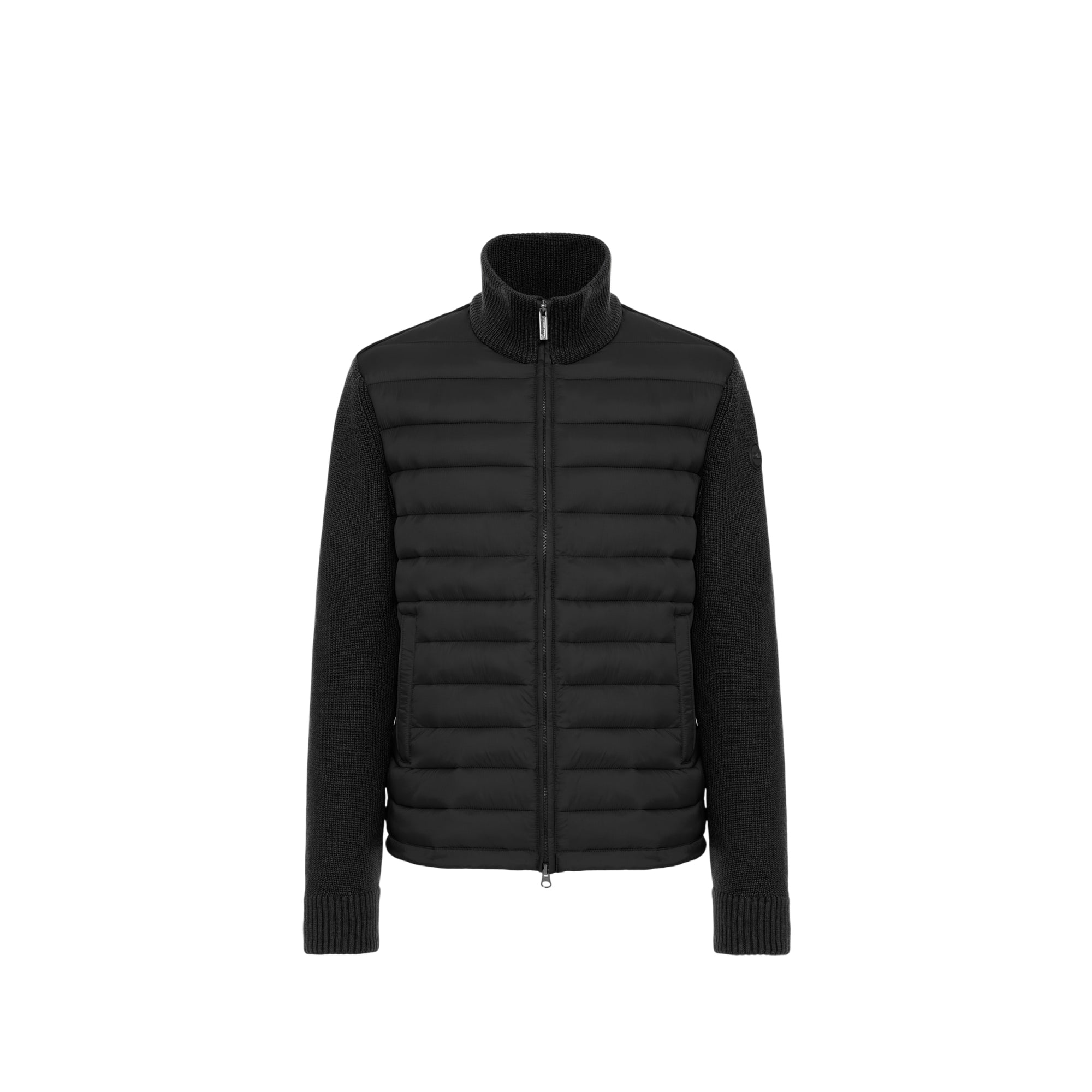 Giubbino Uomo con maniche in maglia Nero