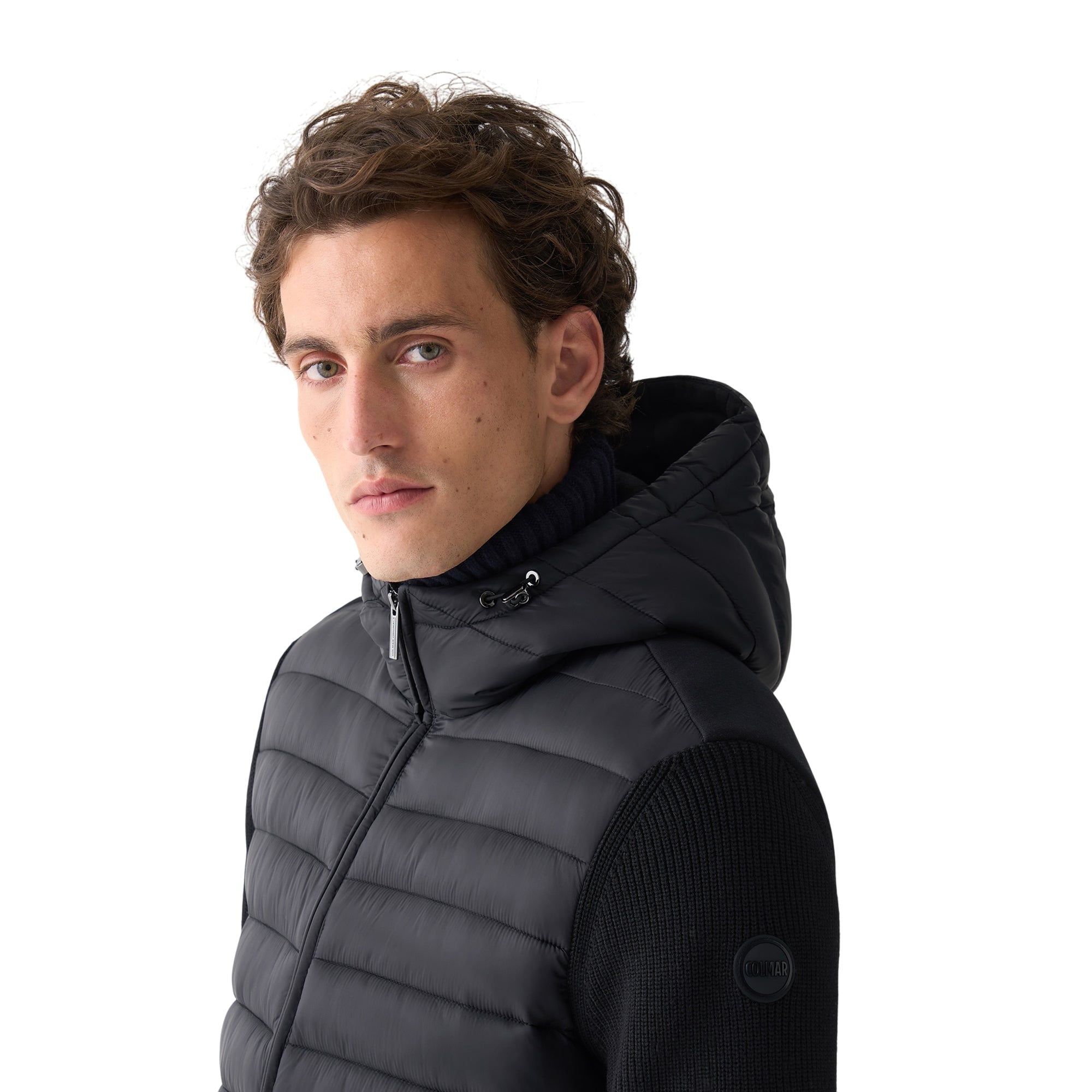 Piumino Uomo inserti in maglia