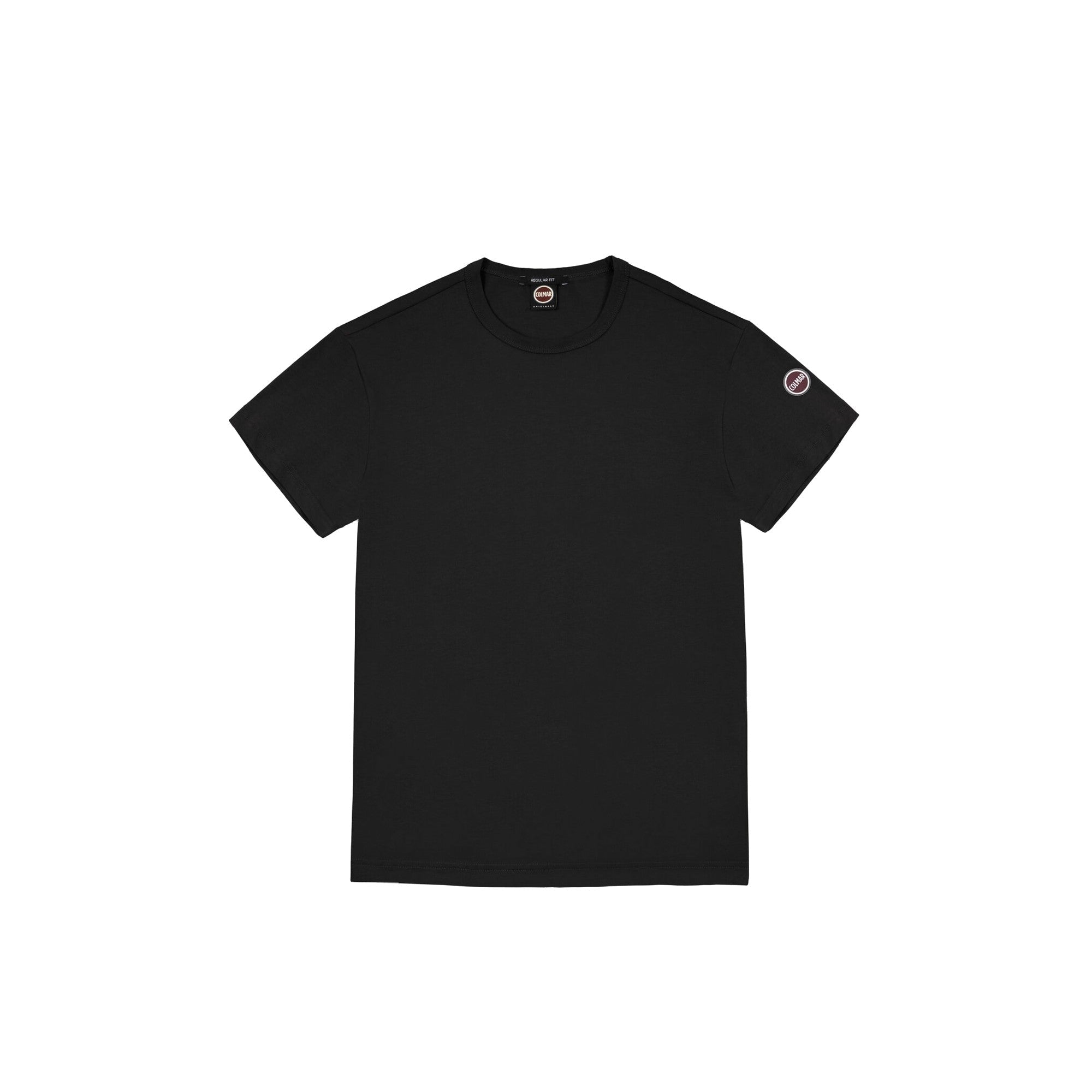 T-shirt Uomo in cotone tinta unita nera