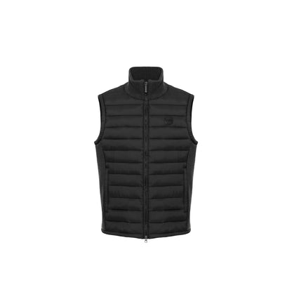 Uomo Gilet con Inserti in Maglia a Costine