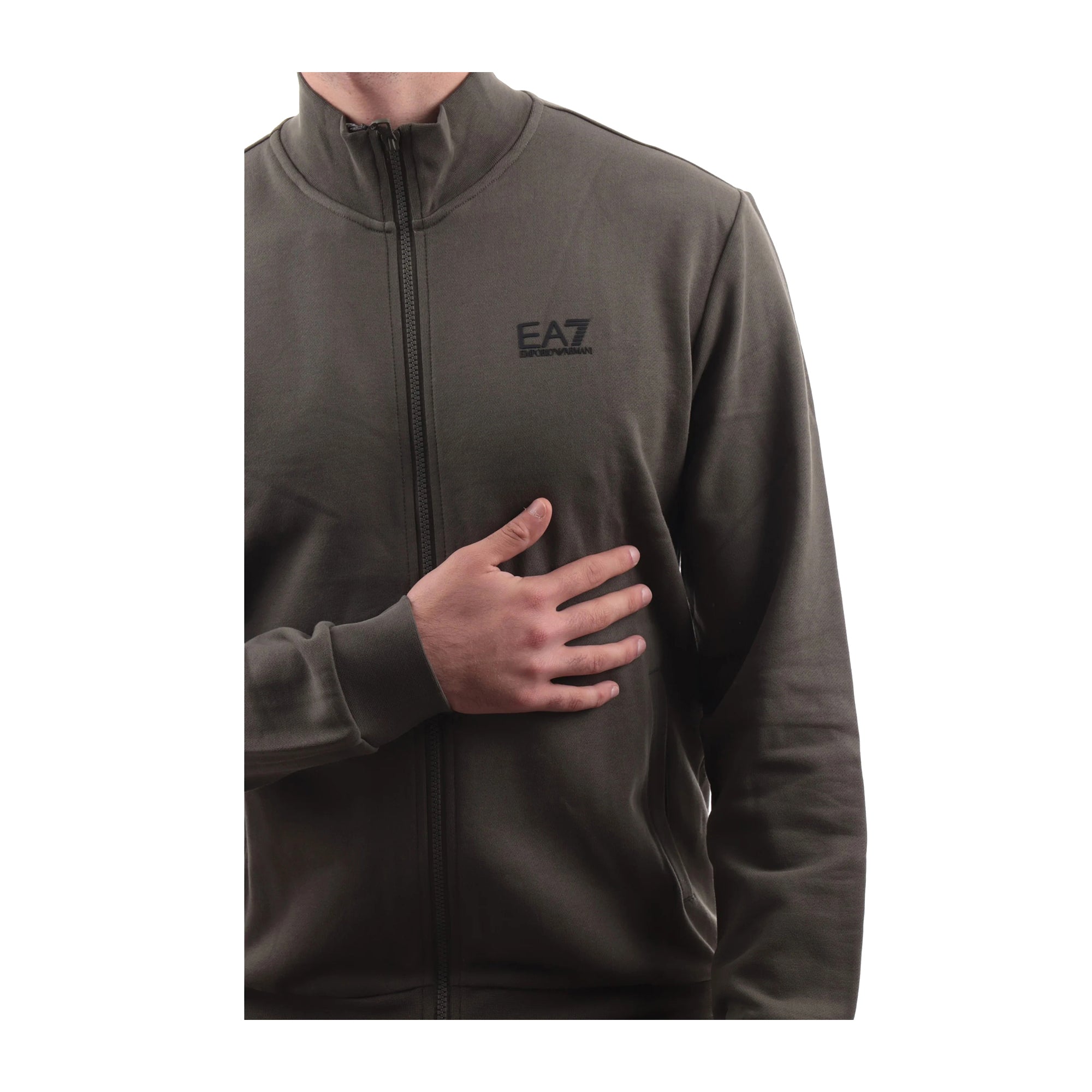 Felpa Uomo zip Sporty Core Identity dettaglio