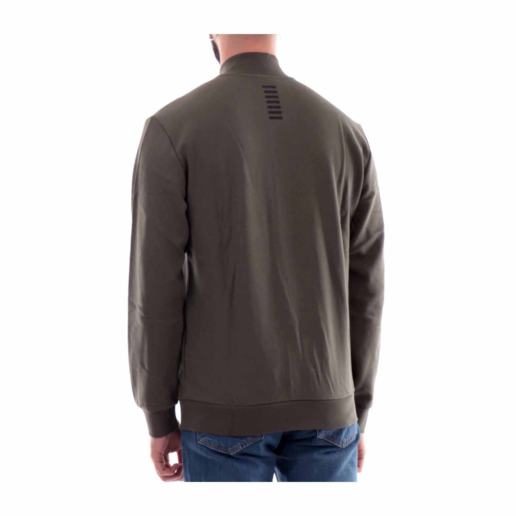 Felpa Uomo zip Sporty Core Identity modello retro