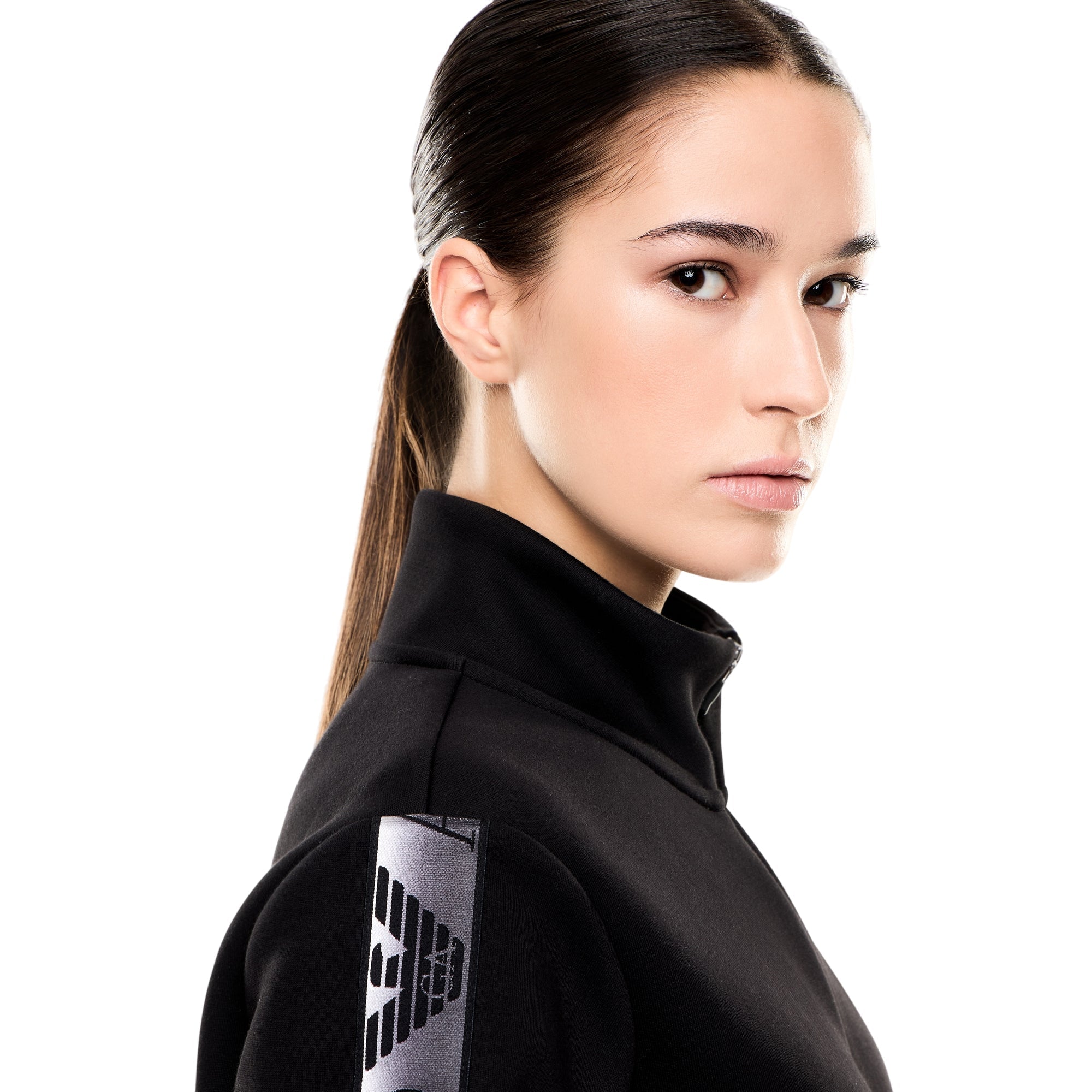 Tuta Donna Dynamic Nera banda logo