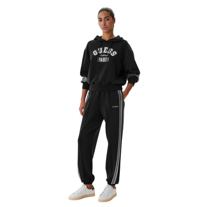 Pantalone tuta donna regular fit con strass