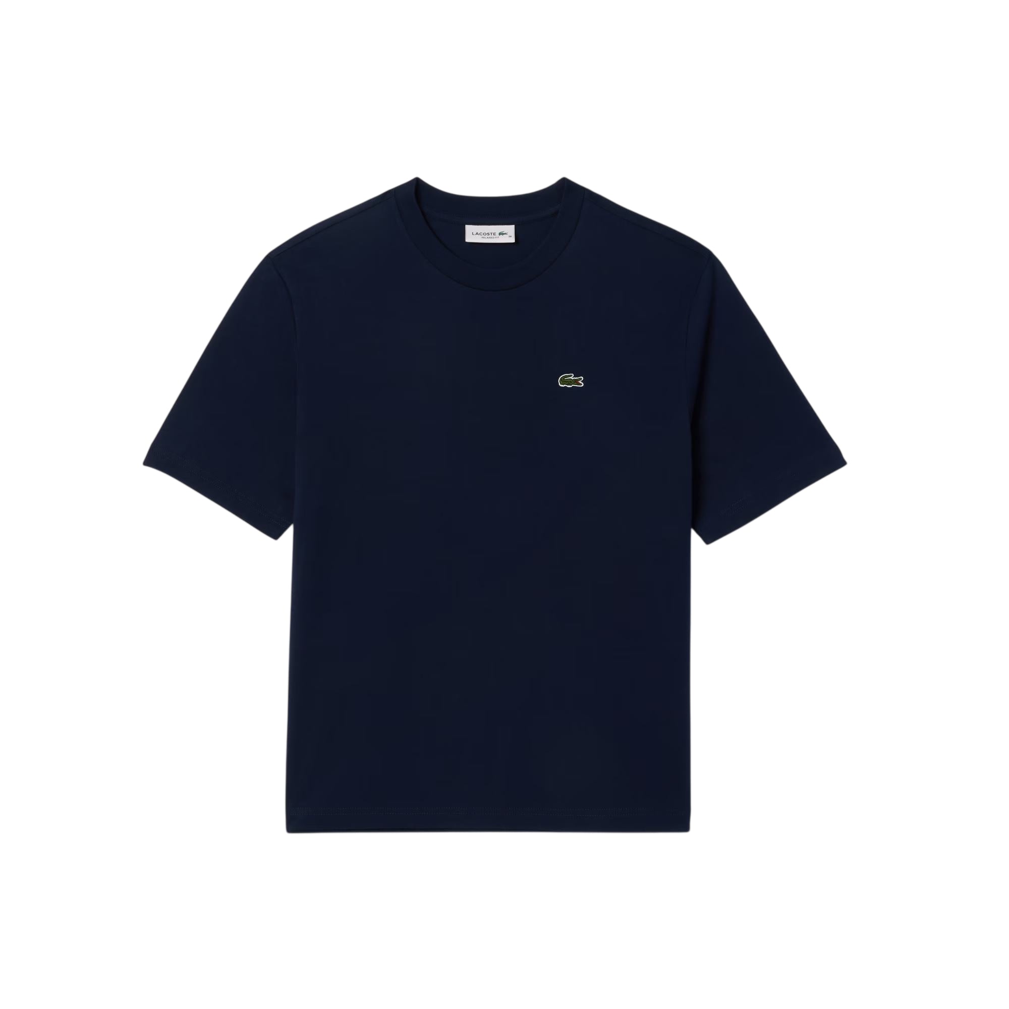 Polo blu navy oversize fit con logo ricamato