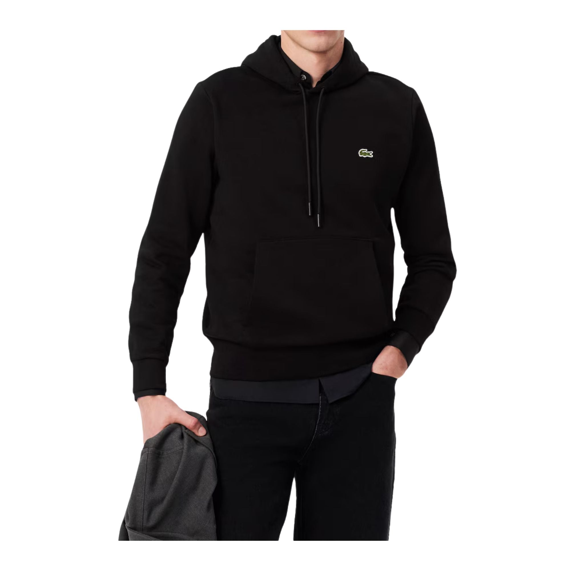 Felpa Uomo in pile con ricamo logo