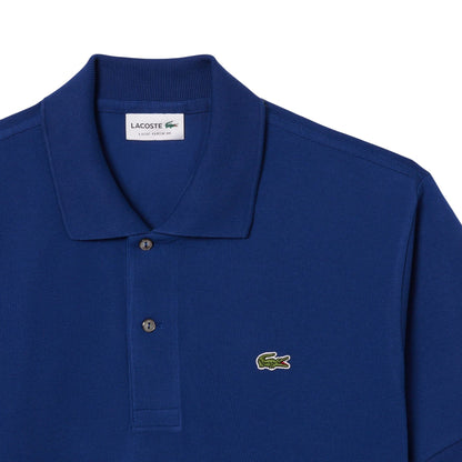 Polo Uomo con bottoni in madreperla Blu dettaglio