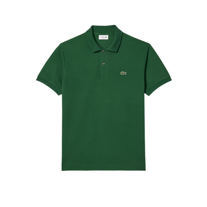 Polo Uomo in piquet di cotone verde