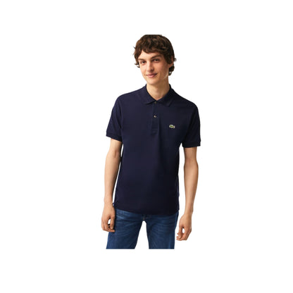 Polo Uomo L12.12 in petit piquè di cotone Slim fit modello frontale