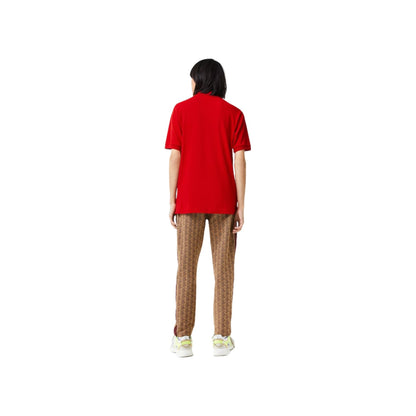 Polo Uomo con bottoni in madreperla Rosso modello retro