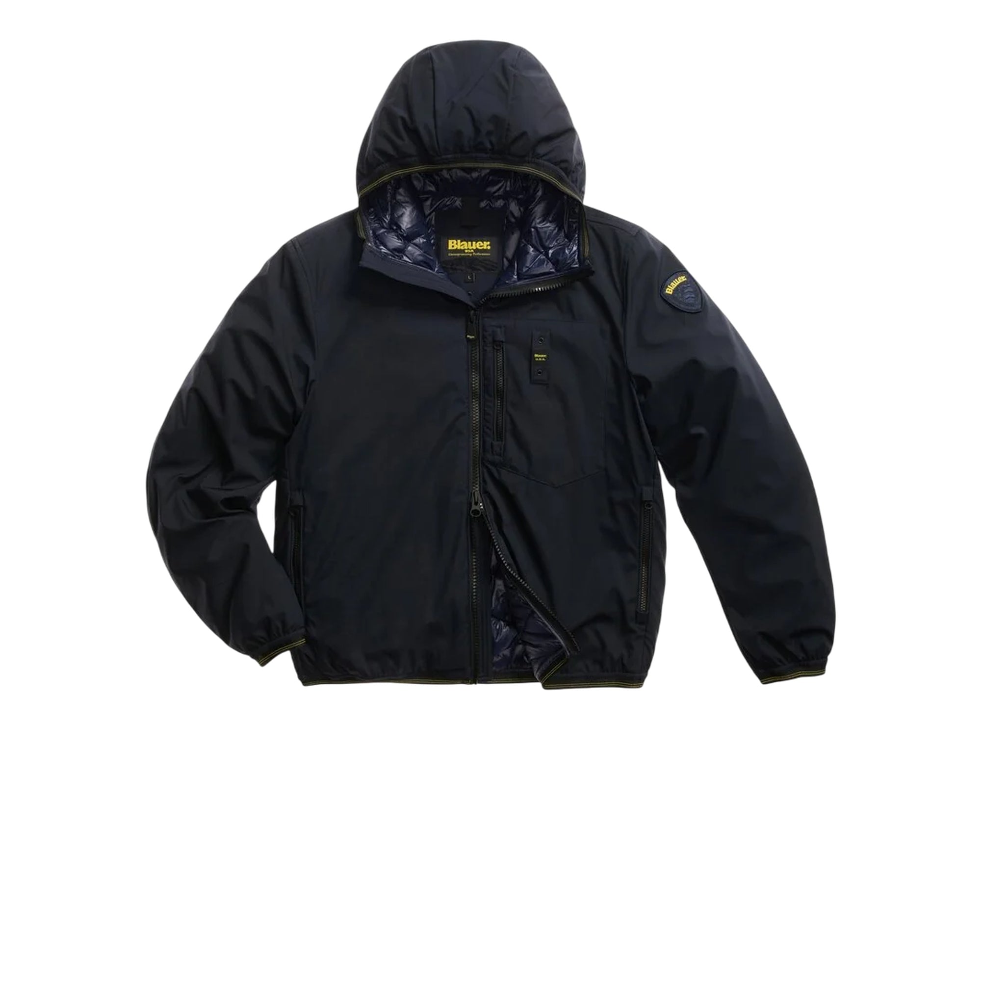 Piumino Uomo Derry in neoprene con taschino blu